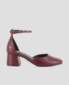 Женские туфли с ремешком на щиколотке Blogger, бордовый