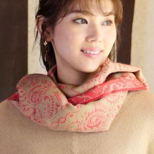 Жаккардовый шарф с узором «пейсли» Lobjie, цвет Beige