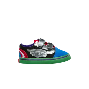 Кроссовки Marvel x Old Skool V Toddler Vans, мультиколор
