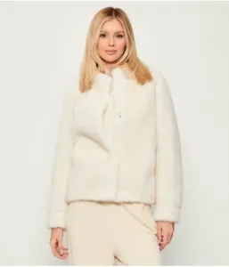 Меховая шуба LUNA Guess Jeans, экрю