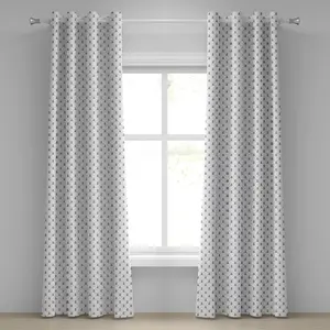 Шторы ABAKUHAUS с якорем и люверсами, с рисунком в виде иконок, яхт, круизных кораблей, парусного спорта, клетчатые, с рисунком отпуск, путешествие, декоративные, двухпанельные, 280 см x 175 см, цвет: темно-синий, белый