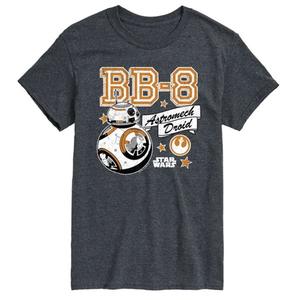 Мужская футболка с принтом BB-8 в стиле астромеханика Star Wars, серый