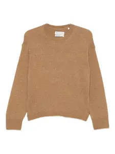 Вязаный свитер с круглым вырезом Marc O'Polo, коричневый