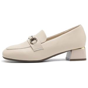 DAPHNE Женские повседневные туфли на каблуке 3,8 см бежевые, цвет Beige