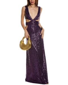 Платье макси Chrissy Retrofête, фиолетовый