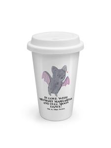 Кружка на вынос Halloween Magic с надписью белого цвета Mr. & Mrs. Panda