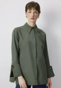 Блузка с широкими манжетами и пуговицами Touché Privé, Haki