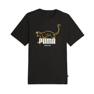 PUMA Футболка Basic GRAPHICS мужская черная 01