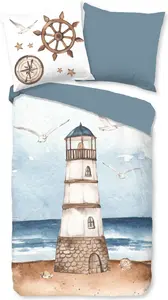 Пододеяльник Доброе утро 135x200 + 1* 80x80 см - морской/маяк Muller Textil
