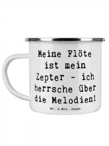 Кофейная кружка с надписью Магия флейты белого цвета Mr. & Mrs. Panda