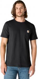 Carhartt мужская футболка с карманом Force Relaxed Fit Midweight с коротким рукавом, Black