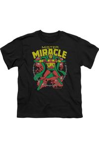 Футболка с коротким рукавом DC Comics Mr Miracle для детей Gildan, черный