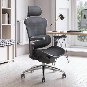 Эргономичное кресло SIHOO C300C100 Yao Black + 6D подлокотники, второе поколение