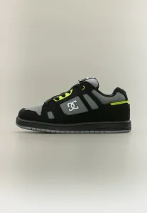 Детские скейтерские кроссовки stag унисекс Dc Shoes, Black/Grey/Lime