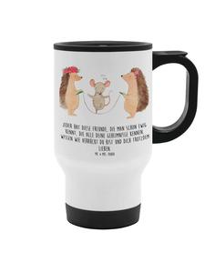 Mr. & Mrs. Panda Термос в виде скакалки с изображением ежика и надписью белого цвета