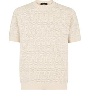 Вязаный джемпер «Лабиринт» Fendi, бежевый