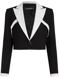 Блейзер строгого кроя из коллаборации с Joann KARL LAGERFELD, черный