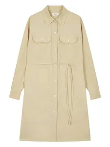 Платье-рубашка на пуговицах Tomboy, бежевый