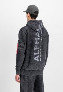 Худи Alpha Industries BACK PRINT VINTAGE UNISEX, Black