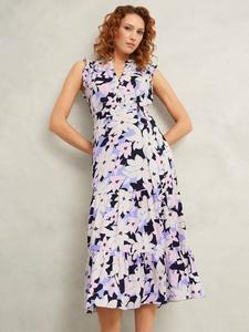 Платье Petite Shauna без рукавов с цветочным принтом Hobbs, Multi