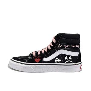 Кроссовки скейтерские высокие SK8 Girlish Graffiti Unisex Vans, черный