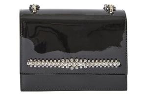 Jimmy Choo Кожаная сумка через плечо, женская черная