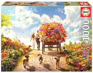 Educa, Пазл Цветочная прогулка, 1000 шт.
