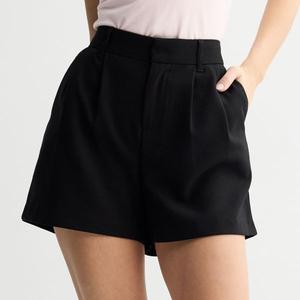 Брюки-шорты для юниоров с завышенной посадкой So, черный