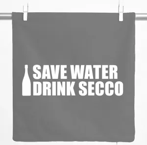 Декоративная подушка Huuraa, чехол для бутылок игристого вина, экономия воды, напиток Secco, подарок, 40x40 см, стальной серый хлопок, экономия воды, напиток Secco, украшение Hellweg Druckerei