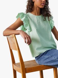 Топ Vidar с рукавами-фонариками Sisters Point, Mid Green