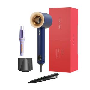 Фен ZC-02 с отрицательными ионами для ухода за волосами, быстрая сушка при низкой температуре Ai wo de, синий