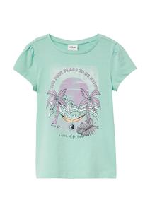 Рубашка s.Oliver, бирюзовый