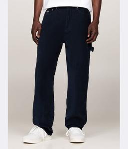 Брюки вельветовые Tommy Jeans Relaxed Fit, синий