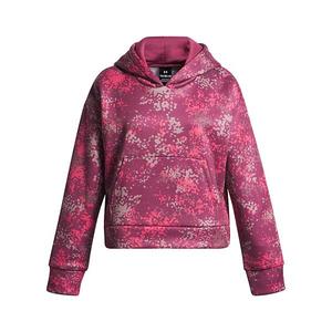 Детская худи с принтом и флисовой подкладкой Under Armour, Fuchsia