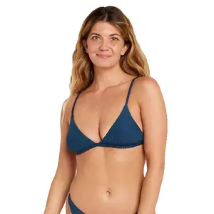Топ бикини Rip Curl Modern Rib Fixed Triangle, синий