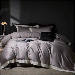 ADOVZ Набор постельного белья ADovz 140S из египетского хлопка с вышивкой, отельный стиль, шелковистая текстура, модель FH-762