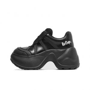 Lee Cooper Низкие массивные кроссовки женские коробка черный тонкий флис, цвет Black Thin Fleece