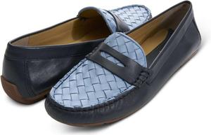 Лоферы Vaneli Adebel, цвет Navy/Sky Nappa