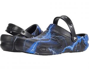 Сабо Crocs Work Bistro Graphic Clog, цвет Black/Lightning Bolts