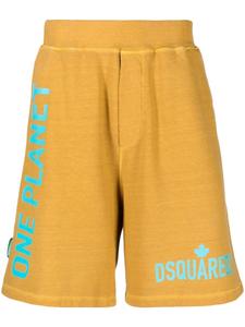 Dsquared2 спортивные шорты с логотипом, оранжевый