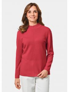 Короткий размер: Кашемировый свитер. Мягкий кашемировый свитер с воротником кораллового цвета. GOLDNER