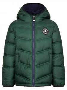 Стеганая куртка зеленого цвета Converse