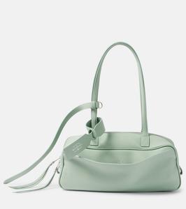 Кожаная сумка через плечо Carrie Small Balenciaga, Mineral Green