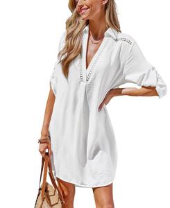 Женское белое пляжное платье-накидка Cupshe, White