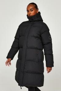 Пуховик Alora удлиненного кроя Zavetti Canada, черный