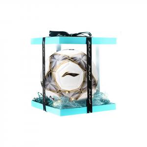 LINING Размер 5 футбольный мяч PU бесшовный термосварной Unisex белый серебристый золотистый