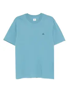 Хлопковая футболка с логотипом C.P. Company, синий