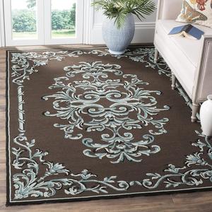 Ковер ручной работы safavieh easy care collection chocolate / multi ezc735d, 122 x 183 см