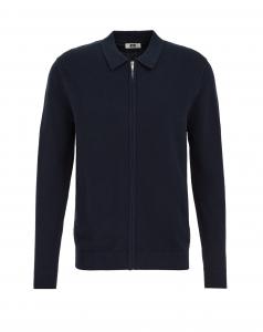 WE Fashion Трикотажный кардиган в темно-синем цвете