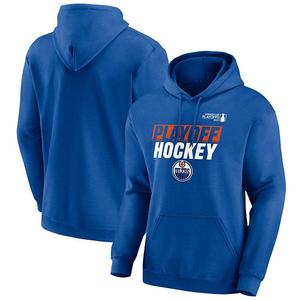 Толстовка с капюшоном мужская Royal Edmonton Oilers 2025 Stanley Cup Playoffs Breakout Fleece Fanatics